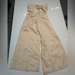 c/meo collective yellow and white striped pants Size S